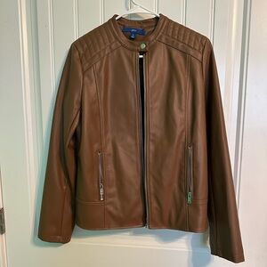 Faux leather jacket size M
